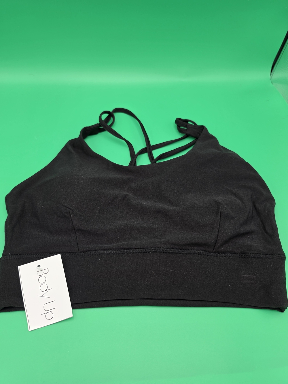 Black Strappy Low-Impact Sports Bra